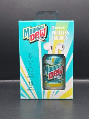 Mountain Dew Wireless Earbuds with Charging Case